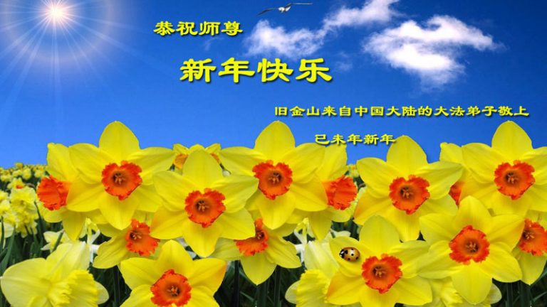 美國、加拿大大法弟子和民眾恭祝師父新年好
