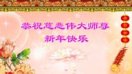 上海大法弟子恭祝李洪志大師過年好（四）