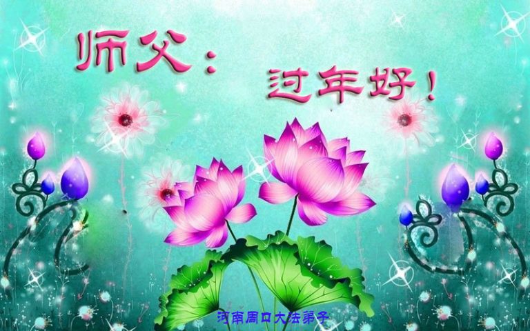 大陸河南大法弟子恭祝李洪志大師過年好（三）