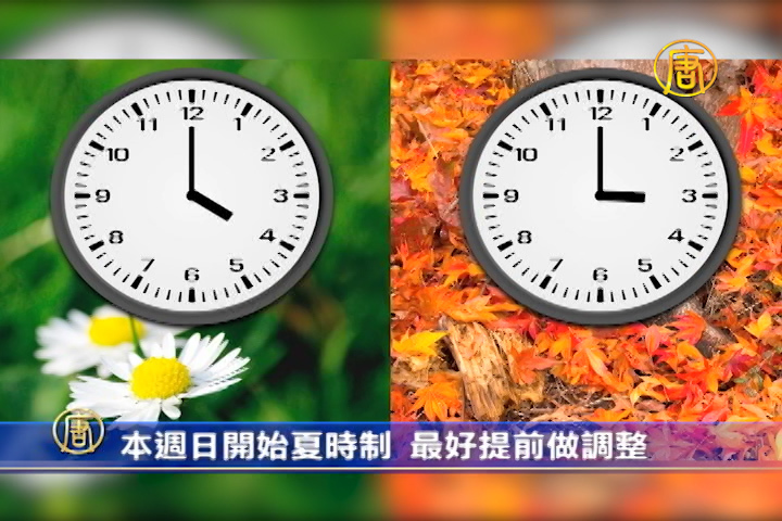 本周日開始夏時制 最好提前做調整