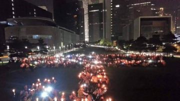 港數民團舉行雨傘運動半週年活動