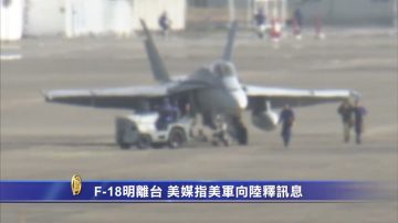 F-18明離臺 美媒指美軍向陸釋訊息