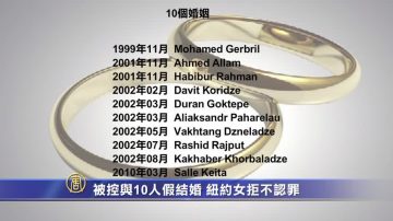 被控与10人假结婚 纽约女拒不认罪