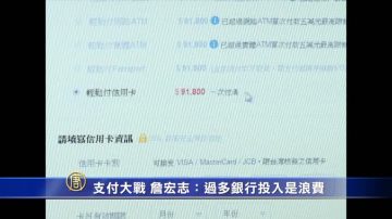 支付大戰 詹宏志：過多銀行投入是浪費