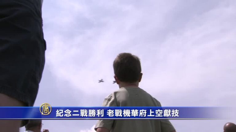 紀念二戰勝利 老戰機華府上空獻技