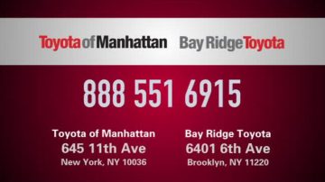 【廣告】Bay Ridge Toyota & Toyota of Manhattan