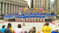 【視頻】紐約慶祝513 天國樂團雄壯開場