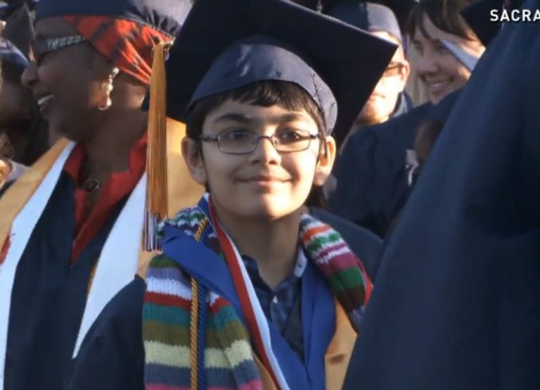 美11歲男孩大學畢業 未來想做總統
