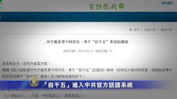 【禁聞】「自干五」進入中共官方話語系統