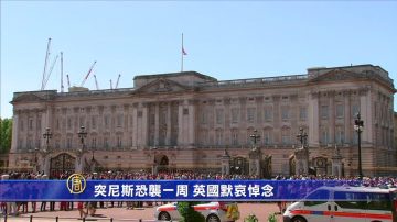 突尼斯恐袭一周 英国默哀悼念