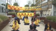 法轮功学员布鲁塞尔声援诉江大潮