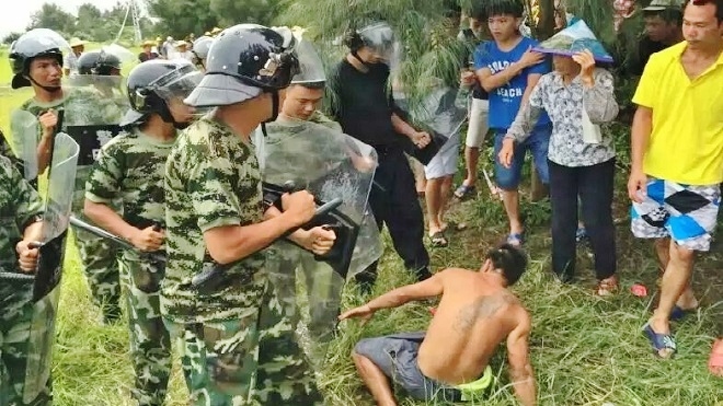 廣東村民護地 數百警鎮壓 全村斷水斷網