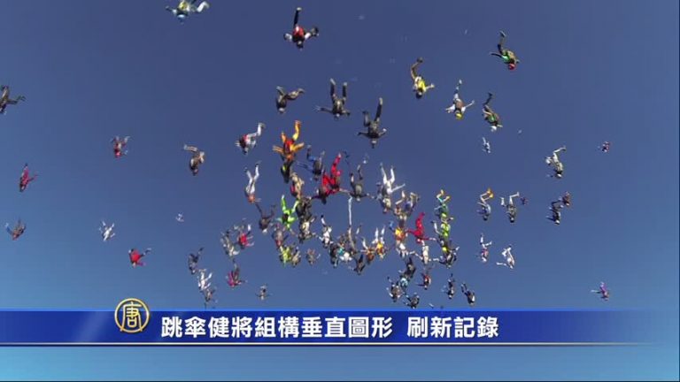 跳傘健將組構垂直圖形 刷新記錄