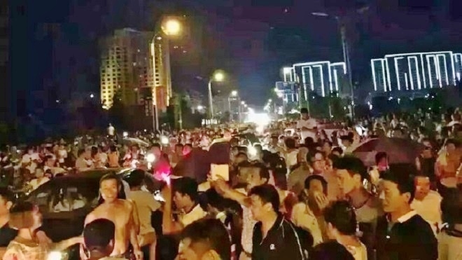 江西樂平數千人遊行 抗議化工廠污染