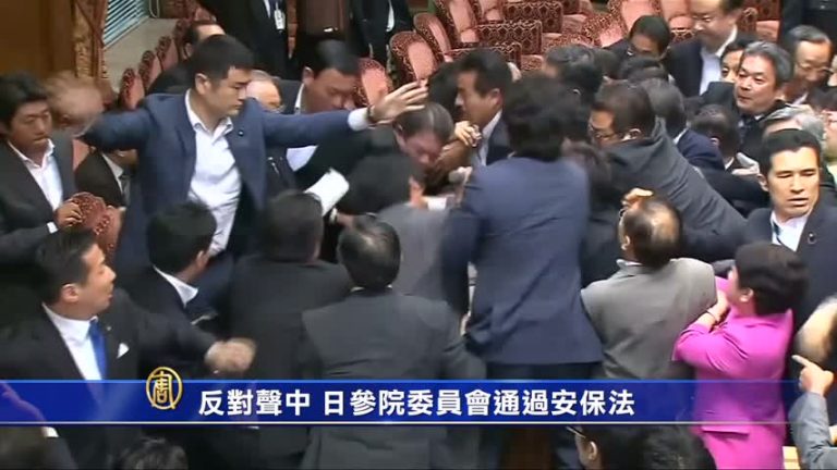 反對聲中 日參院委員會通過安保法