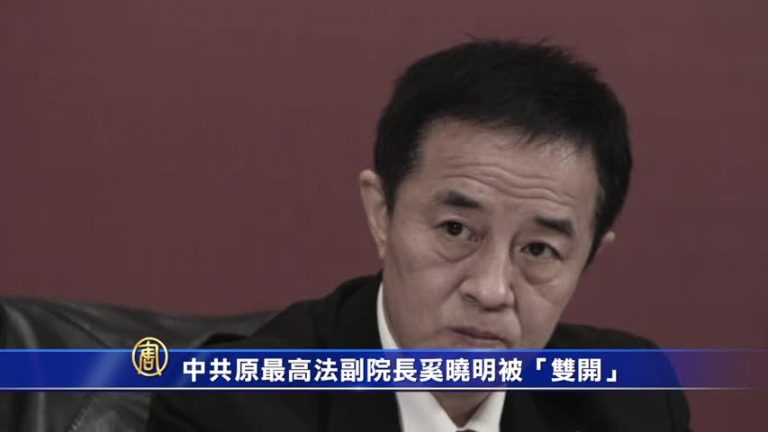中共原最高法副院長奚曉明被「雙開」