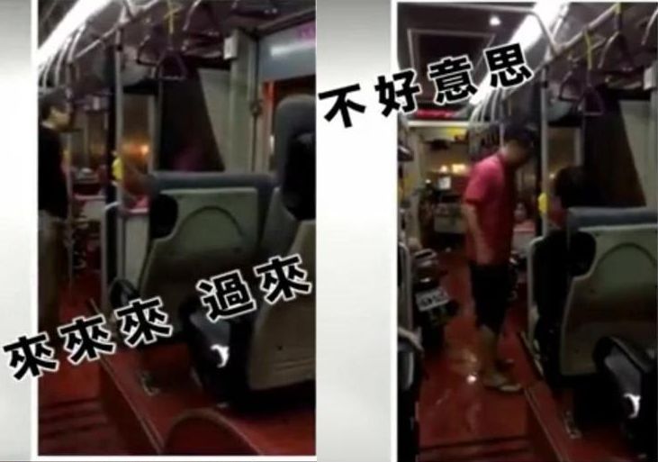 見識「杜鵑」威力 人車被吹得連滾帶爬 機車搭上公車