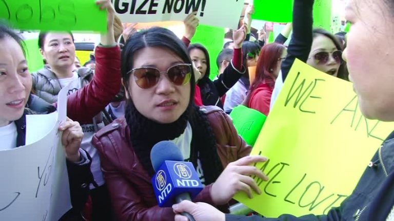 美甲業主紐時抗議現場--Tracy採訪