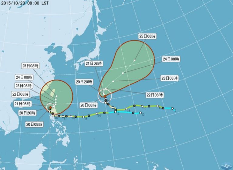輕颱巨爵最快下午發海警 路徑仍有變數