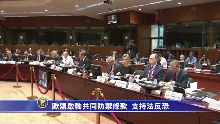 歐盟啟動共同防禦條款  支持法反恐