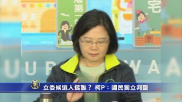 立委候選人挺誰？ 柯P：國民有獨立判斷