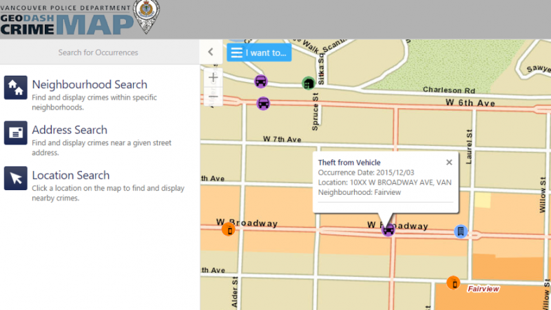 市民必備！Geodash在線查詢工具 讓你實時了解溫哥華罪案發生情況