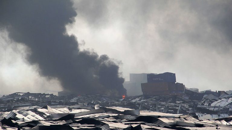 天津大爆炸：風向改變 污染物危及內陸 綠色和平敦促劃分5公里安全區