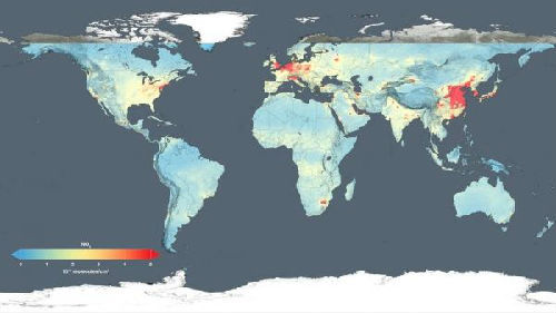 NASA發布全球霧霾地圖：中國畫面令人震驚