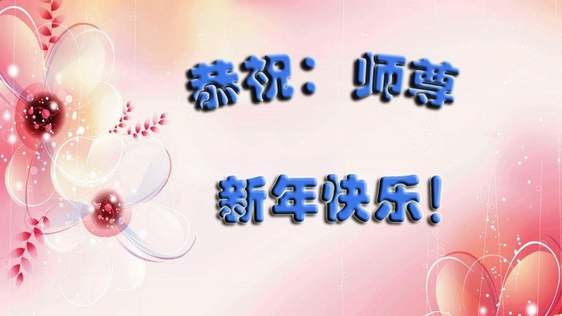 被非法關押的法輪功學員恭祝李洪志大師新年快樂(26條)