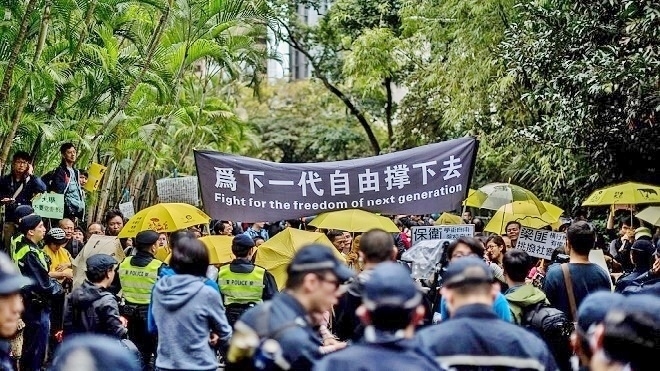 3000港人大遊行 反梁任命港大校委會主席
