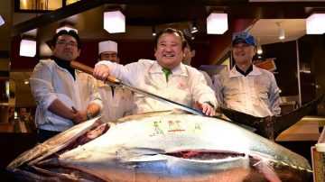 東京鮪魚王重達200kg 約12萬美元標出