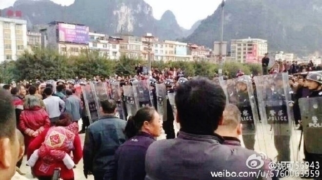 失地又無低保 廣西數千農民抗議 警毆打抓捕多人