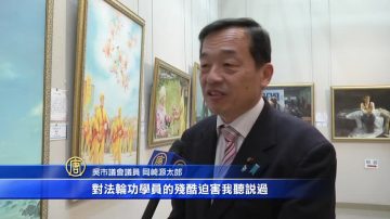 觀美展 日本議員聲援反迫害