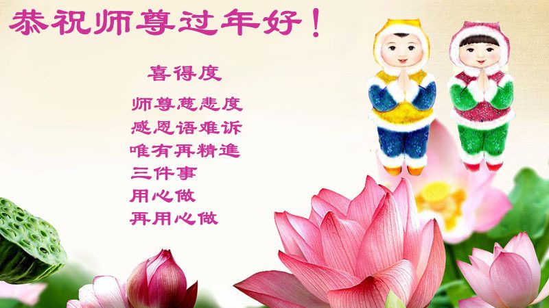 河南法轮功学员恭祝李洪志大师新年快乐(29条)