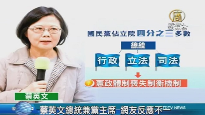 蔡英文總統兼黨主席 網友反應不一