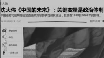 【今日点击】学者：中国未来的关键变量是政治体制