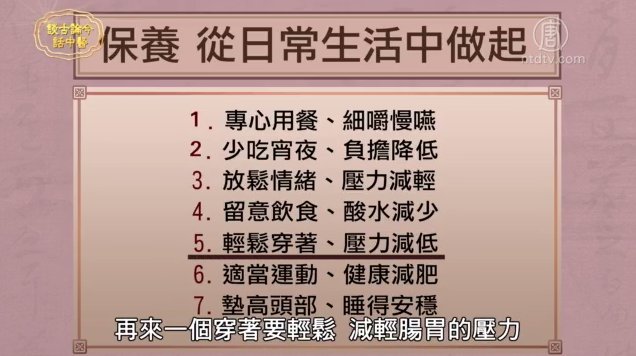 談古論今話中醫：認識胃食道逆流