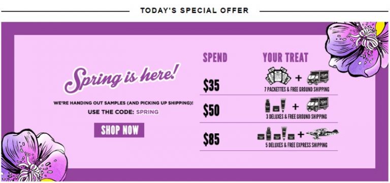 Kiehl’s契爾氏僅限當日折，買滿$35就免運，小樣大放送。