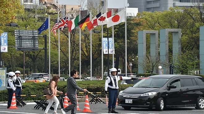 廣島G7外長會議前夕 日警加強維安