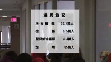 加州选民登记人数剧增 拉丁裔增98%