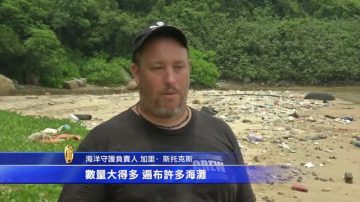 大量垃圾堆积香港海滩 民众吁政府行动