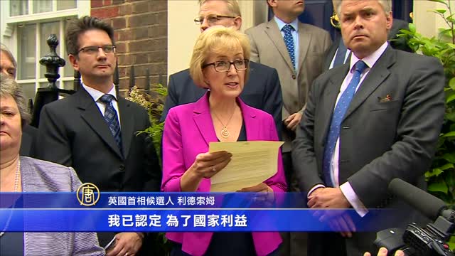 對手退選 特麗莎·梅或提早出任英首相