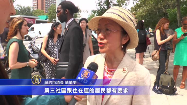 華埠交通危險路口 新信號燈啟用