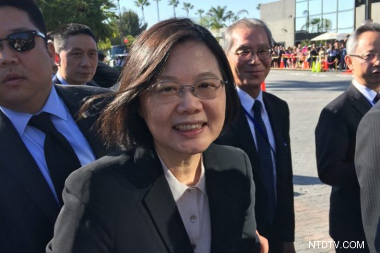 就職總統後首出訪 蔡英文在洛杉磯人氣旺