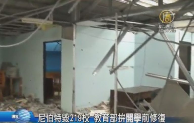 尼伯特毀219校 教育部拚開學前修復