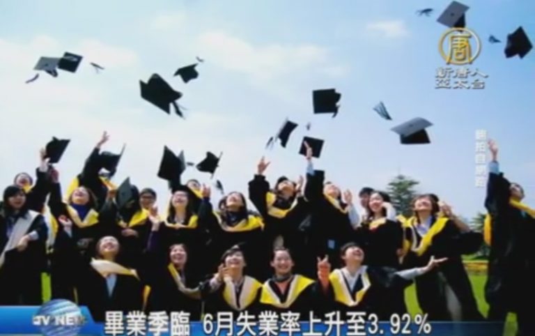 畢業季臨 6月失業率上升至3.92％