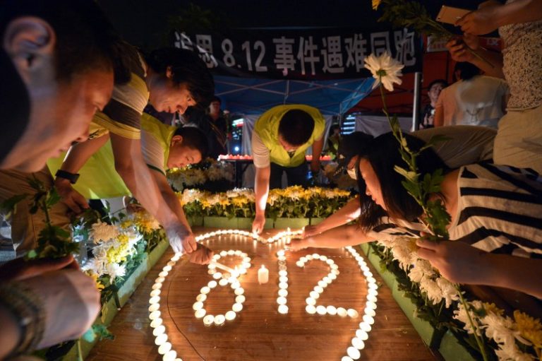 【禁聞】天津大爆炸一周年 巨坑仍在