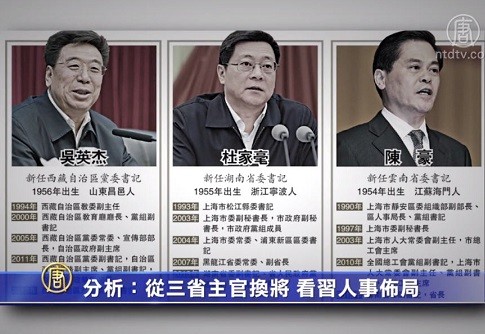 【禁聞】分析：從三省主官換將 看習人事佈局