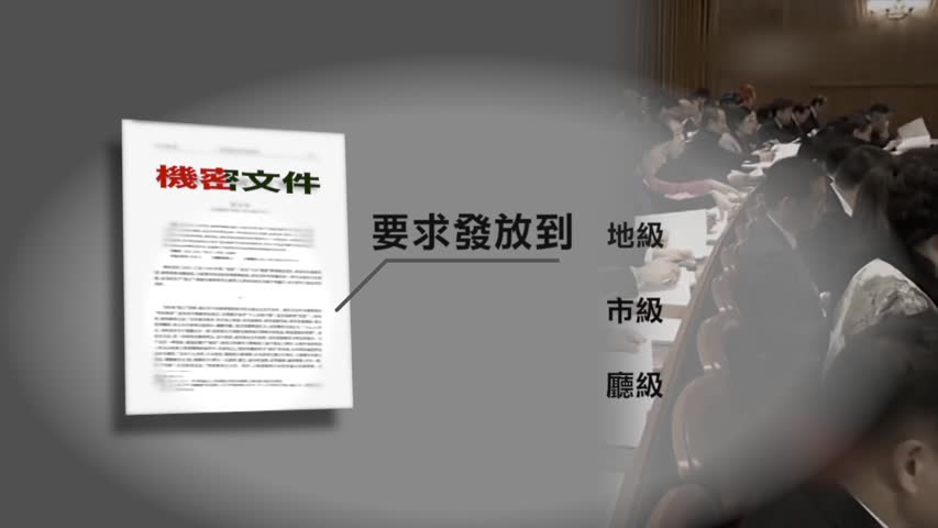 【禁闻】中共下发法轮功问题机密文件