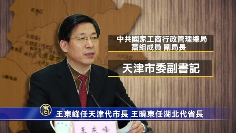 王東峰任天津代市長 王曉東任湖北代省長
